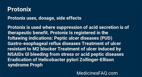 pirantox|Protonix: Uses, Side Effects, Dosages, Precautions .